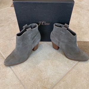 J Crew Eaton Suede Ankle Boots.